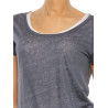 T-Shirt ”Double” Majestic Filatures blue